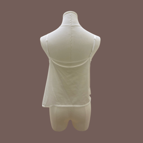 Vanity Fair Lace Camisole | White Satin | Size 38 | Vintage 70s - Picture 4 of 5